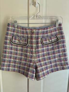 Tweed High Waisted Shorts - House of Harlow sz8